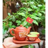  Bộ ấm chén đất nung vẽ sao vàng Việt Nam 