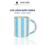  Cốc sứ cao cấp có quai Zebra, kiểu kẻ sọc, dung tích 500ml 