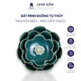  Bát minh đường tụ thủy, bát thả hoa cúng Phật, men hỏa biến cao cấp 