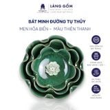  Bát minh đường tụ thủy, bát thả hoa cúng Phật, men hỏa biến cao cấp 