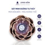  Bát minh đường tụ thủy, bát thả hoa cúng Phật, men hỏa biến cao cấp 