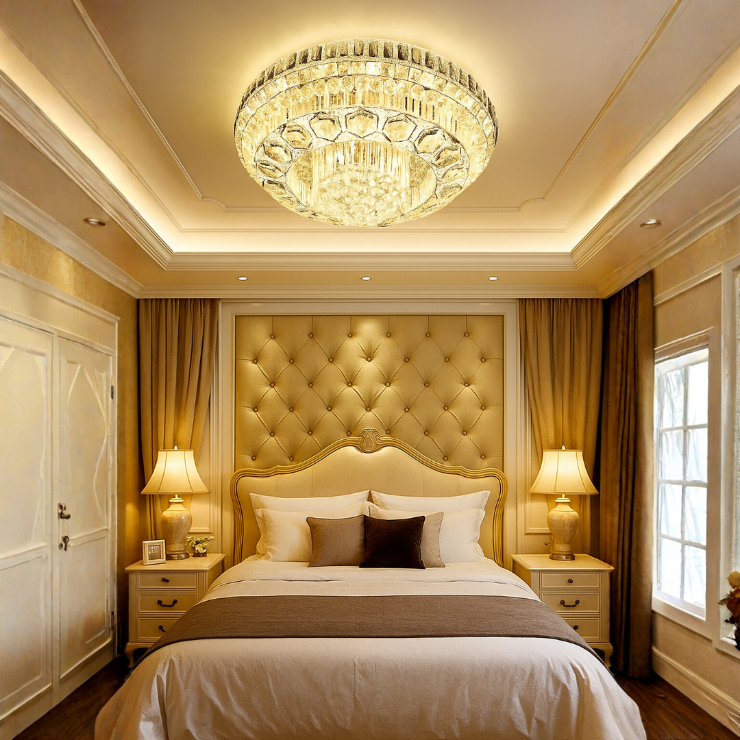  Đèn ốp trần pha lê cao cấp trang trí 