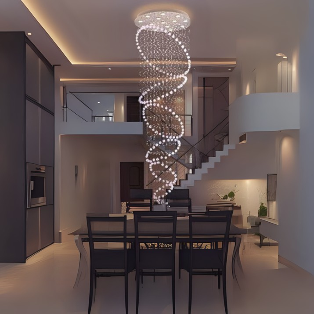  Đèn thả pha lê HT829 – Biểu tượng sang trọng cho mọi không gian 