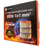  DÂY ĐIỆN ĐƠN MỀM XCm 1×1 – DÂY ĐIỆN SIÊU CHỐNG CHÁY VỎ NHỰA XLPO 