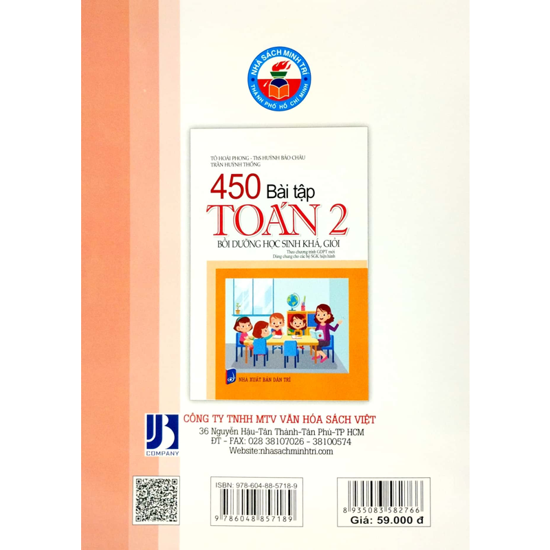450 Bài Tập Toán 2 - Bồi Dưỡng Học Sinh Khá, Giỏi (Dùng Chung Cho 3 Bộ Sách)