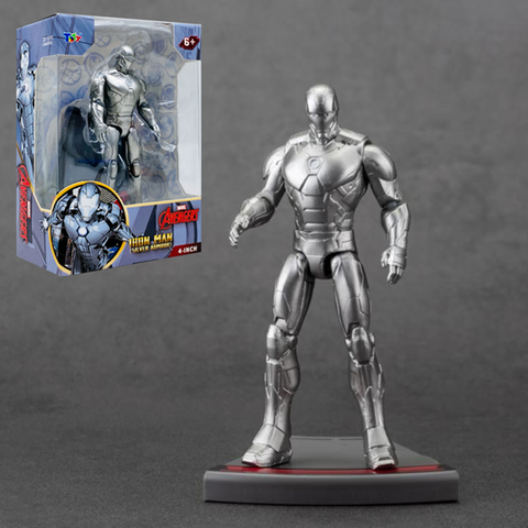Mô Hình Marvel - Avengers - Iron Man Silver Armor (4 Inch) - Zd Toys - Zc36