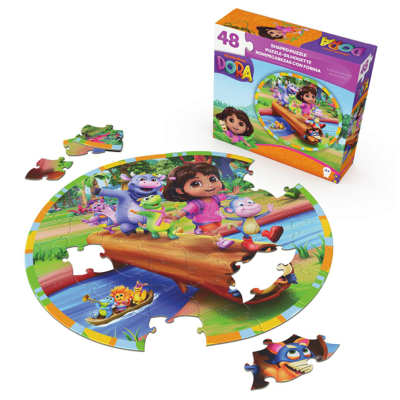 Spin Games Bộ Xếp Hình 48 Miếng Theo Shape Tròn-Dora 20155643
