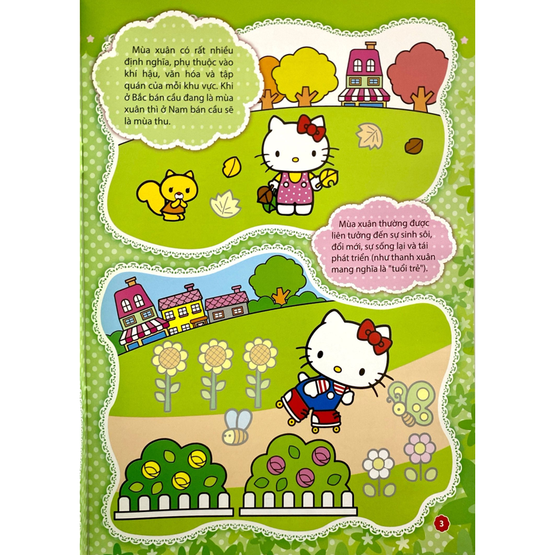 Hello Kitty Bốn Mùa Tươi Đẹp - Bóc Dán Nhanh Tay Nhận Ngay Kiến Thức