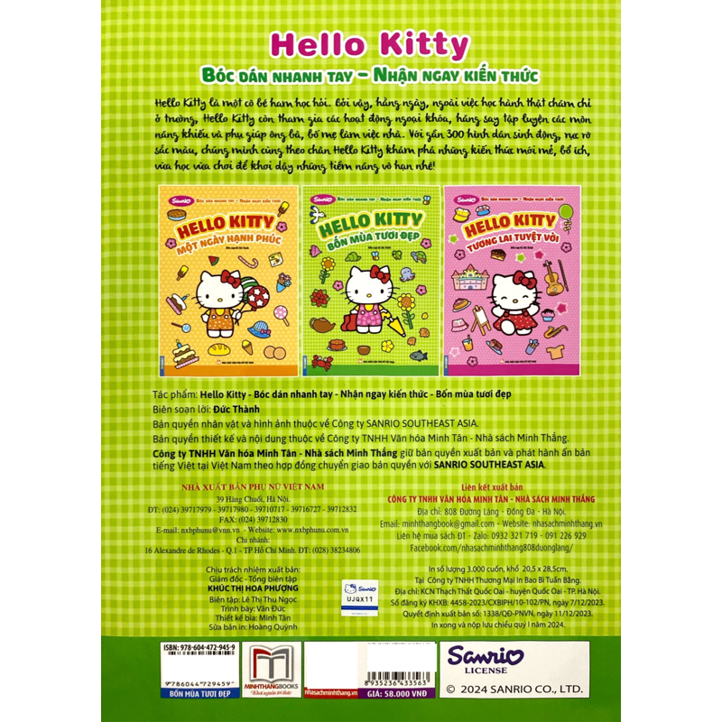 Hello Kitty Bốn Mùa Tươi Đẹp - Bóc Dán Nhanh Tay Nhận Ngay Kiến Thức