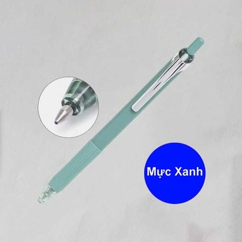 Deli - Bút Gel Bấm Ngòi Đạn 0.7mm Xanh NS666-BL