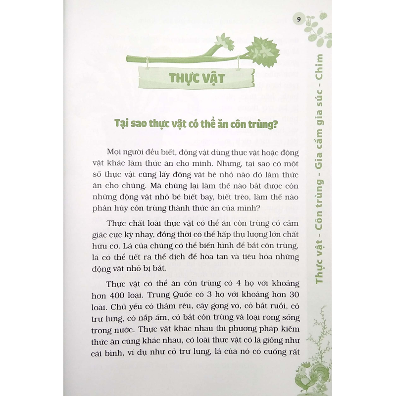10 Vạn Câu Hỏi Vì Sao? Thực Vật - Côn Trùng Gia Cầm Gia Súc Chim
