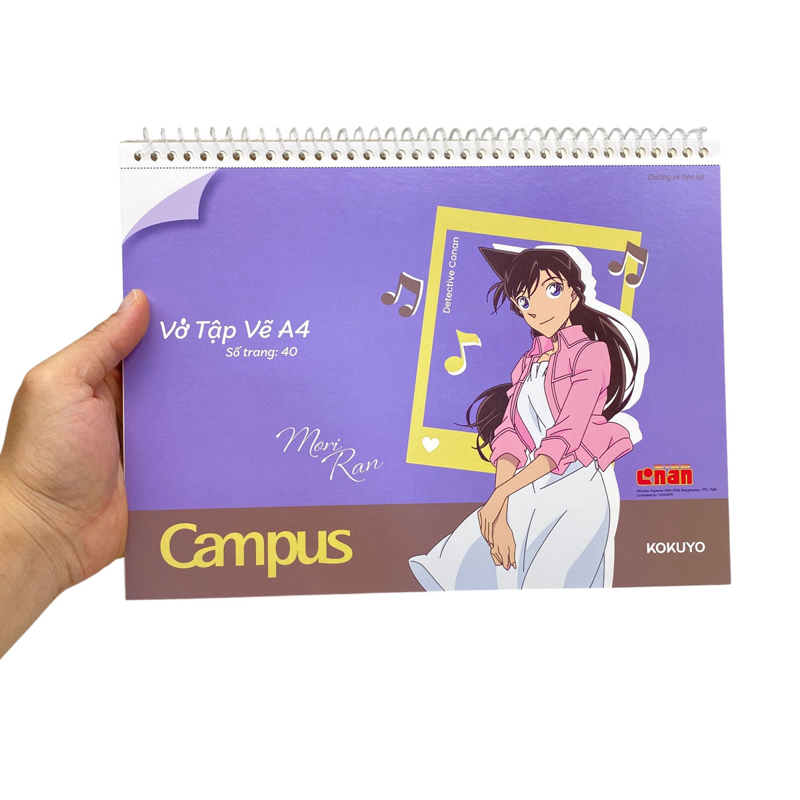 Campus - Vở Vẽ Conan 40tr A4 ĐL100Gsm SKB-A4CON-08