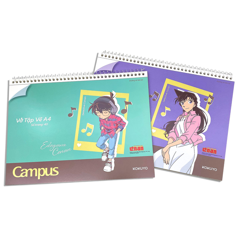 Campus - Vở Vẽ Conan 40tr A4 ĐL100Gsm SKB-A4CON-08