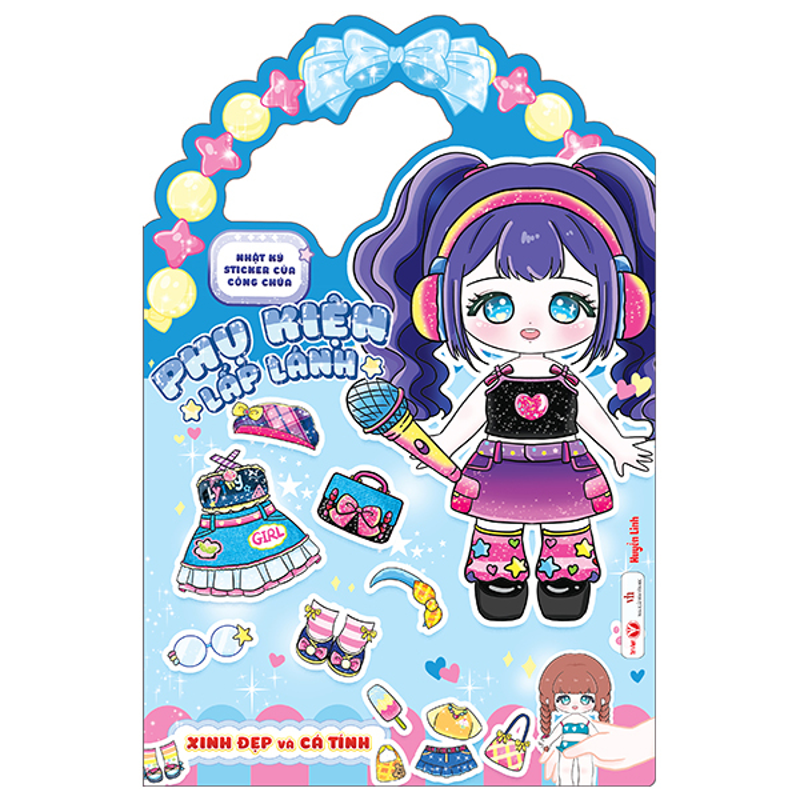 Nhật Ký Sticker Của Công Chúa-Phụ Kiện Lấp Lánh-Sành Điêu Và Kiều Diễm (Giao mẫu ngẫu nhiên)