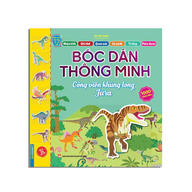 Bóc Dán Thông Minh - Công Viên Khủng Long Jura 1000 Hình Dán