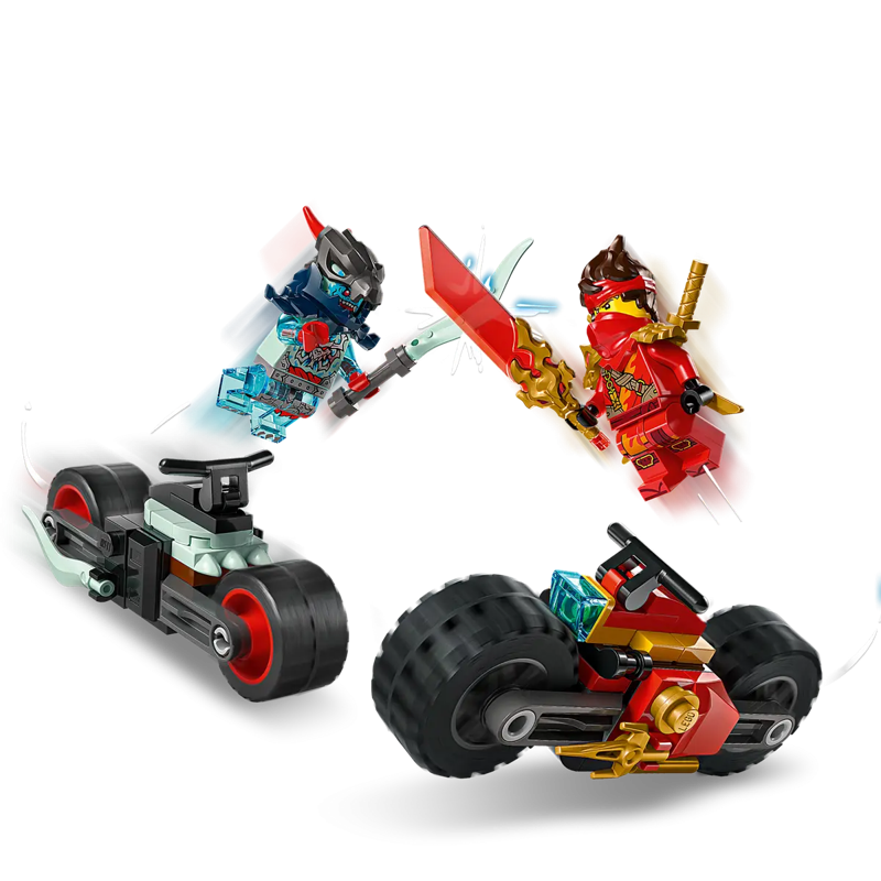 Lego Ninjago Đồ Chơi Lắp Ráp Bộ Đôi Xe Đua Tốc Độ Của Kai 71838