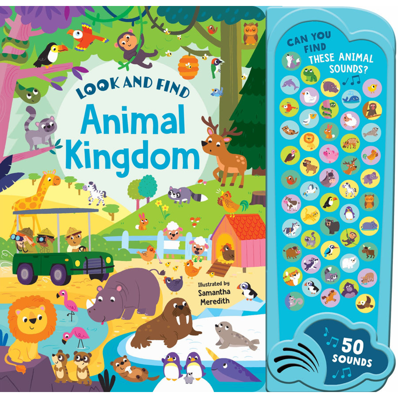 Look & Find - 50-Button Mega Sound Book - Animal Kingdom