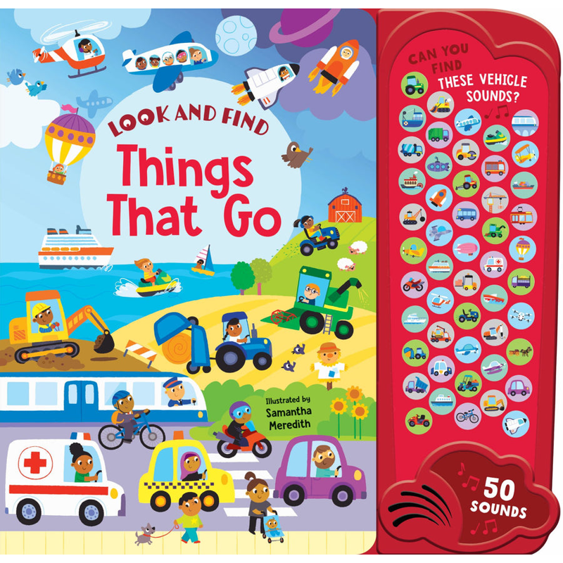 Look & Find - 50-Button Mega Sound Book - Things That Go