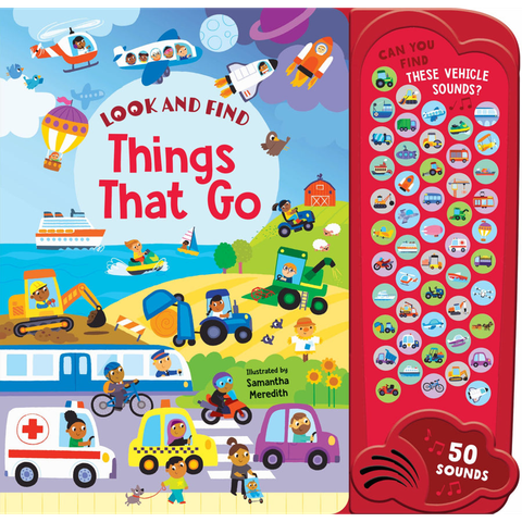 Look & Find - 50-Button Mega Sound Book - Things That Go