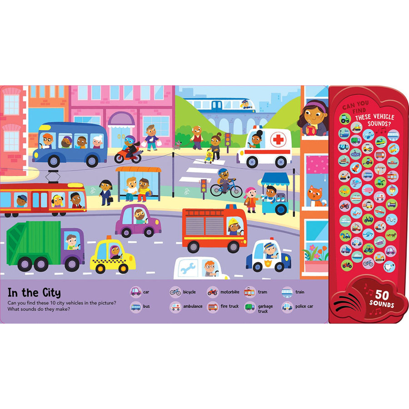 Look & Find - 50-Button Mega Sound Book - Things That Go