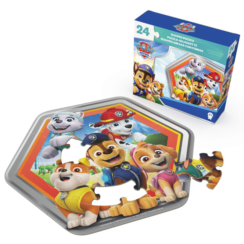 Spin Games Bộ Xếp Hình 24 Miếng Theo Shape-Paw Patrol Chase 20155646