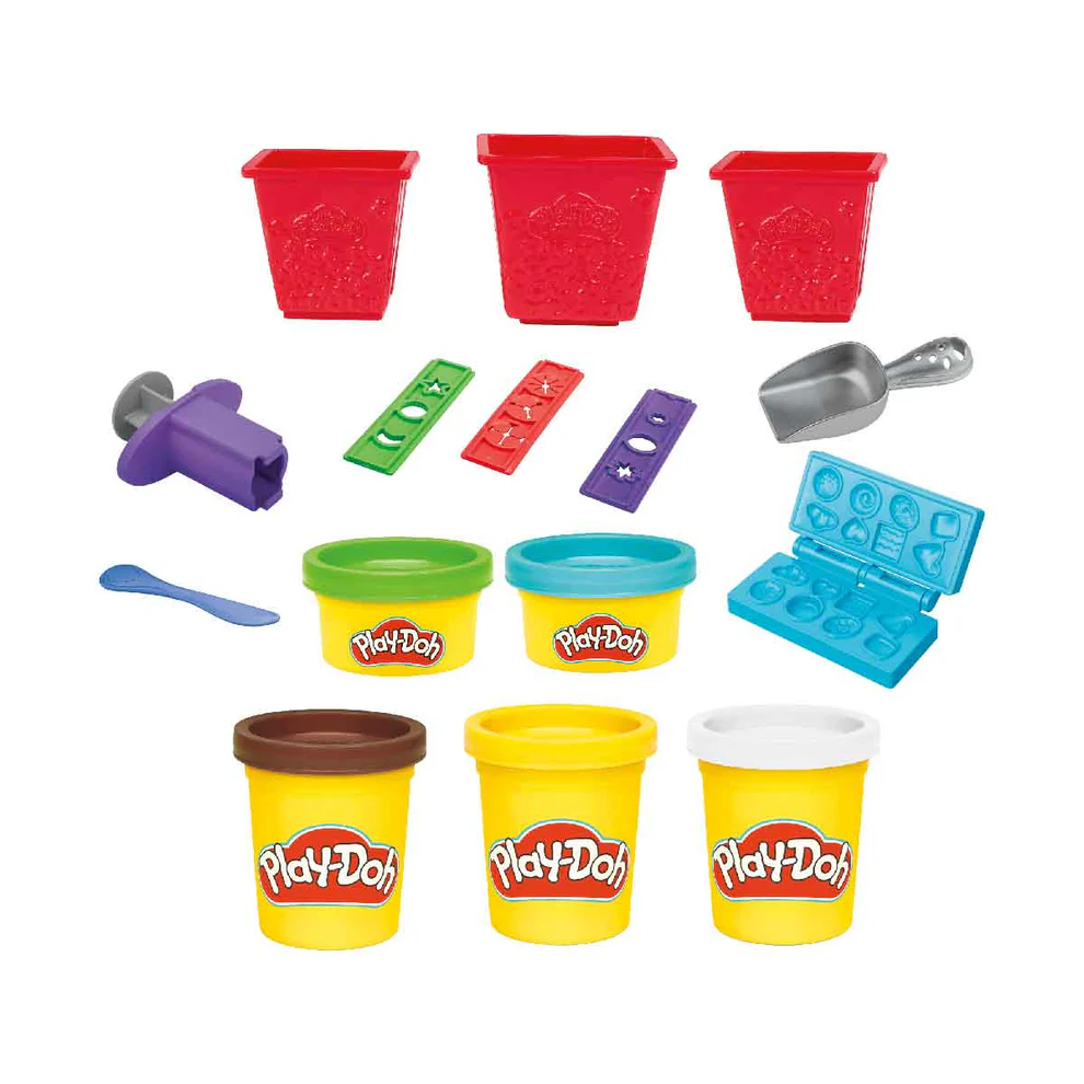 Playdoh Combo Khuôn Bắp Rang & Bột Nặn 4 Màu CBF7397/E7253-2025