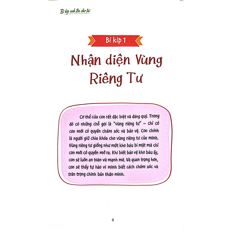 Bí Kíp Sinh Tồn Cho Trẻ - Bí Kíp Phòng Tránh Xâm Hại Trẻ Em