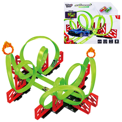 Vecto Đồ Chơi Lắp Ráp Vòng Xoáy Cuồng Phong Kèm 2 Xe Trớn VT8505