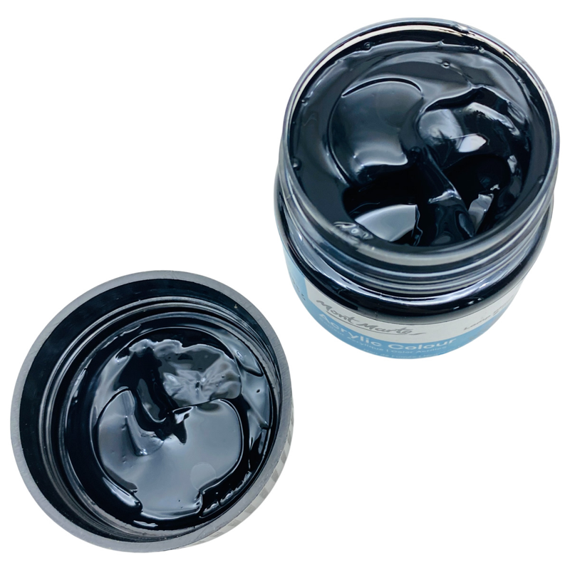 Mont Marte - Màu Vẽ Acrylic 100ml - Lamp Black - MSCH1032