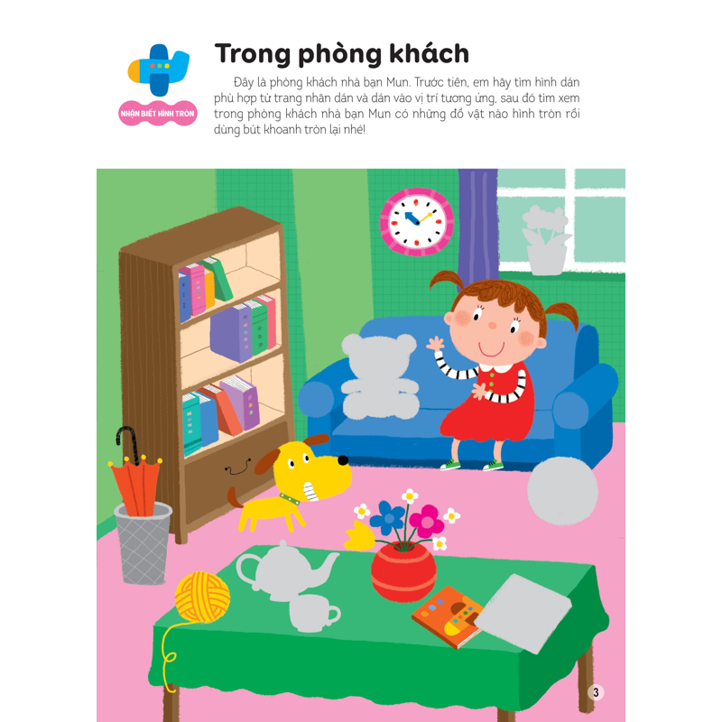 Hình Dán Thông Minh Giúp Bé Làm Quen Với Toán Học - Cây Nấm Của Thỏ Con