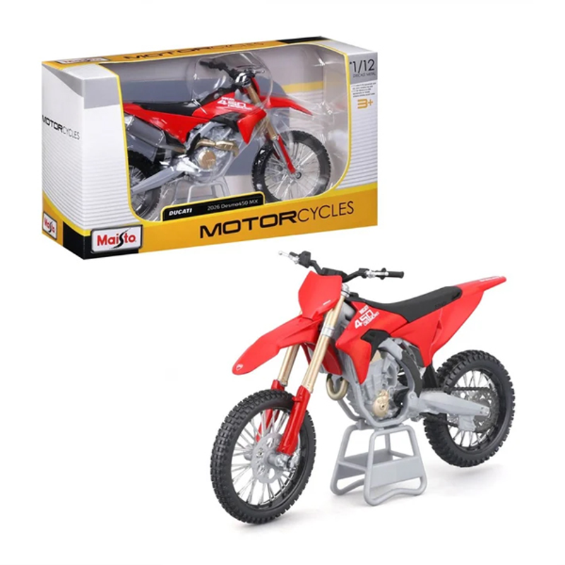Maisto - Đồ Chơi Mô Hình Mô Tô 2026 Ducati Desmo450 MX 25909/MT31101