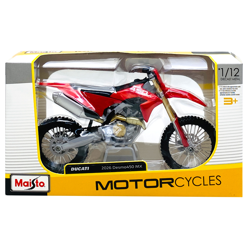 Maisto - Đồ Chơi Mô Hình Mô Tô 2026 Ducati Desmo450 MX 25909/MT31101