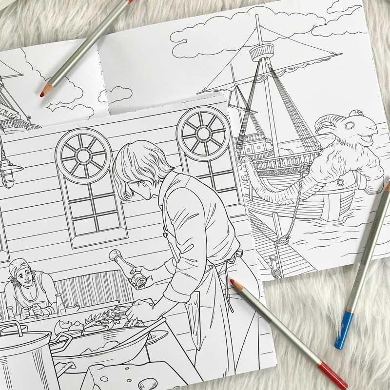 Netflix One Piece - Sách Tô Màu Chính Thức Phiên Bản Live Action