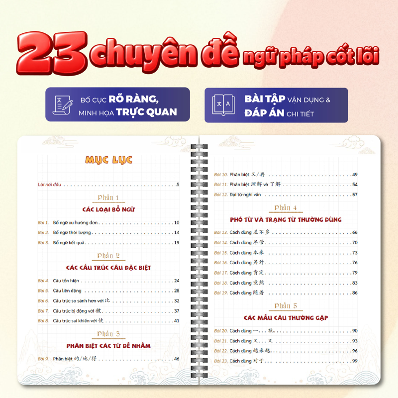 Takenote - Ngữ Pháp Tiếng Trung New HSK 1-2-3 - 23 Chuyên Đề Ngữ Pháp Cốt Lõi