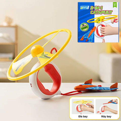 Champion Games Đồ Chơi Phóng Máy Bay Và Chong Chóng 2in1 Màu Đỏ CPG008-Re