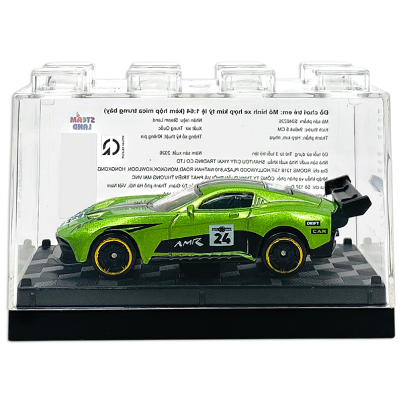 Steam Land-S040226- Mô Hình Xe Kim Loại Tỉ Lệ 1:64 (Kèm Hộp Mica) (Giao Mẫu Ngẫu Nhiên)