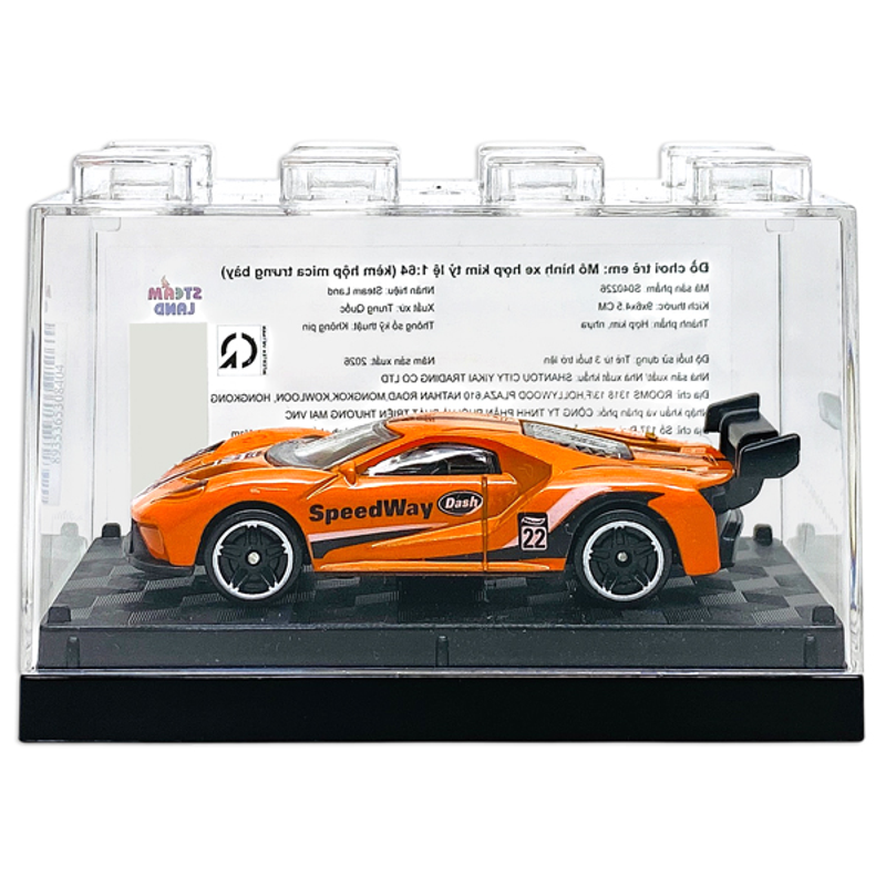 Steam Land-S040226- Mô Hình Xe Kim Loại Tỉ Lệ 1:64 (Kèm Hộp Mica) (Giao Mẫu Ngẫu Nhiên)