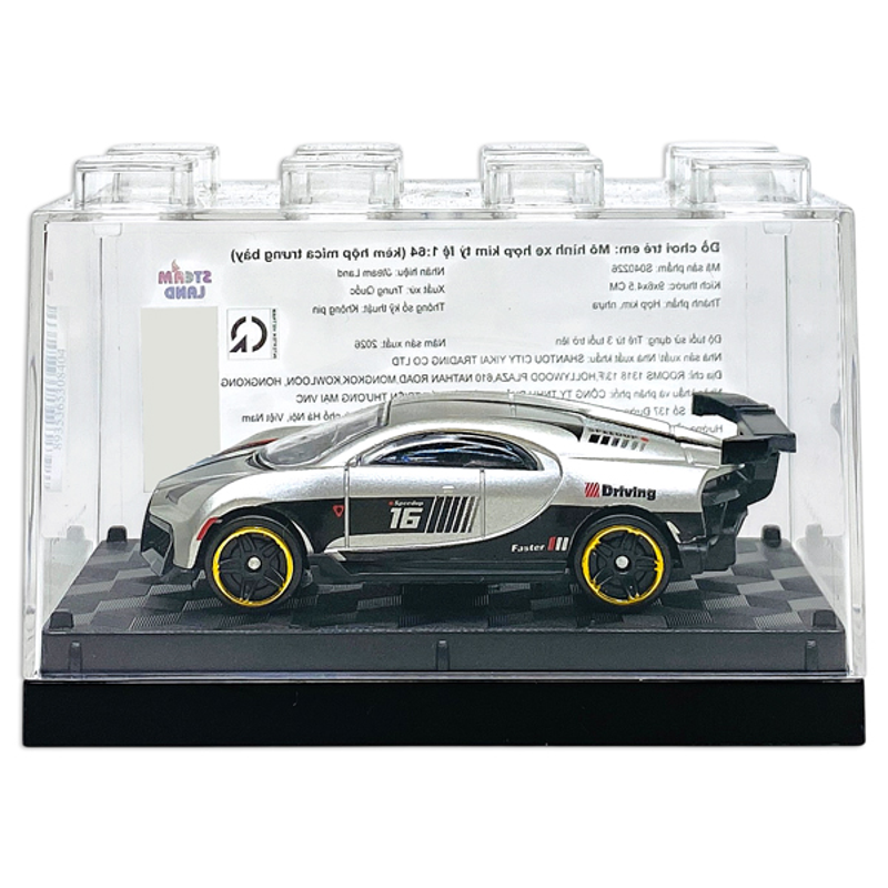 Steam Land-S040226- Mô Hình Xe Kim Loại Tỉ Lệ 1:64 (Kèm Hộp Mica) (Giao Mẫu Ngẫu Nhiên)