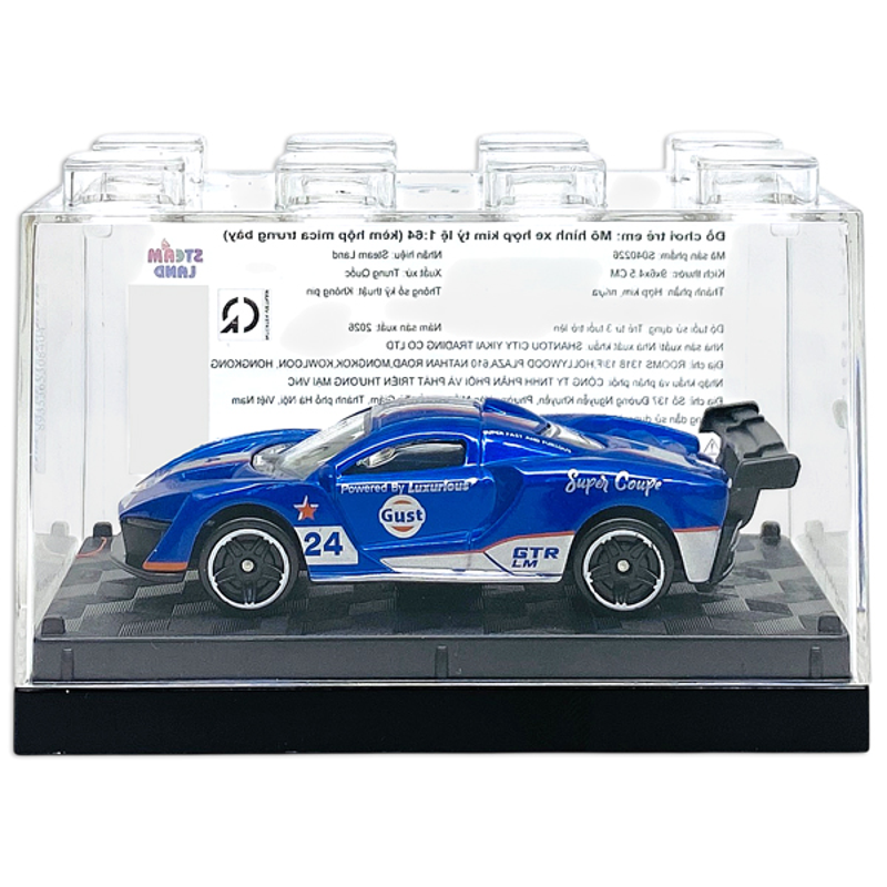 Steam Land-S040226- Mô Hình Xe Kim Loại Tỉ Lệ 1:64 (Kèm Hộp Mica) (Giao Mẫu Ngẫu Nhiên)