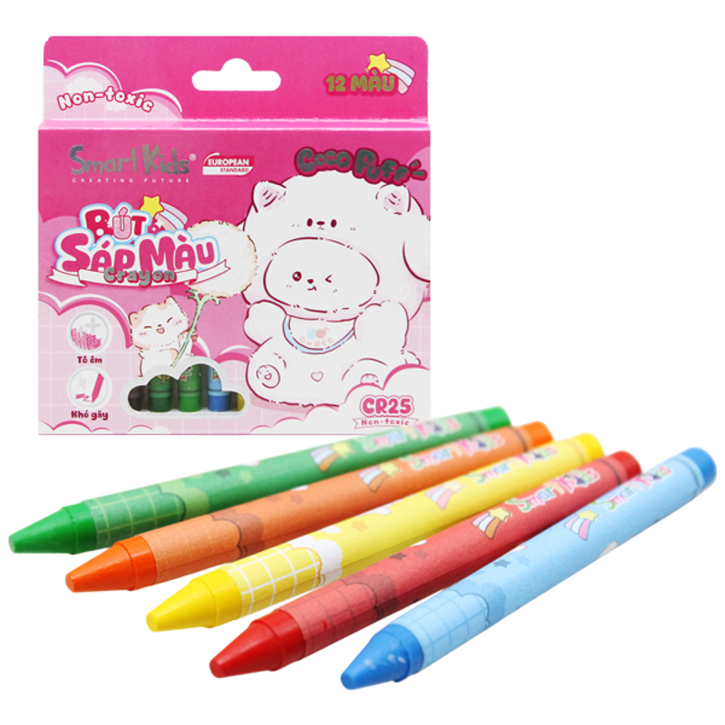 Smartkids - Hộp Sáp Màu Fantasy Warriors 18 Màu CR29
