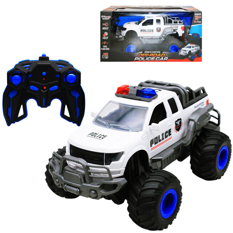 Vecto Xe Cảnh Sát Off-Road Phun Sương Điều Khiển (Trắng) Vt2110a/Wh (Vta)