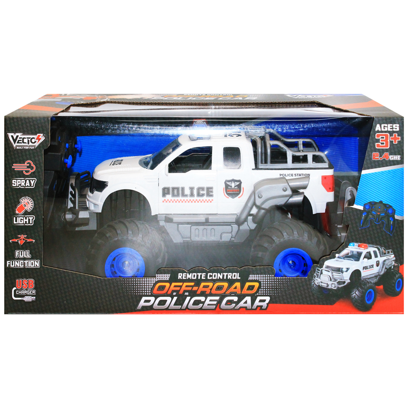 Vecto Xe Cảnh Sát Off-Road Phun Sương Điều Khiển (Trắng) Vt2110a/Wh (Vta)