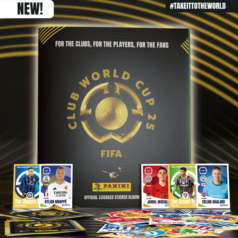 Panini Bộ Sticker Thẻ Hình Khỏi Đầu Fifa Club World Cup 2025