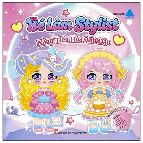 Bé Làm Stylist - Nàng Tiên Hoa Anh Đào - Sticker Bóc Dán Sáng Tạo