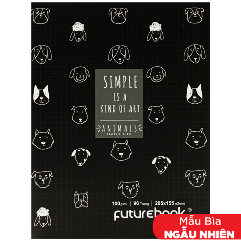 Future - Tập Học Sinh Dán Gáy Animal A5 96Tr ĐL100Gsm 4Oly (Combo 5 tặng 1)