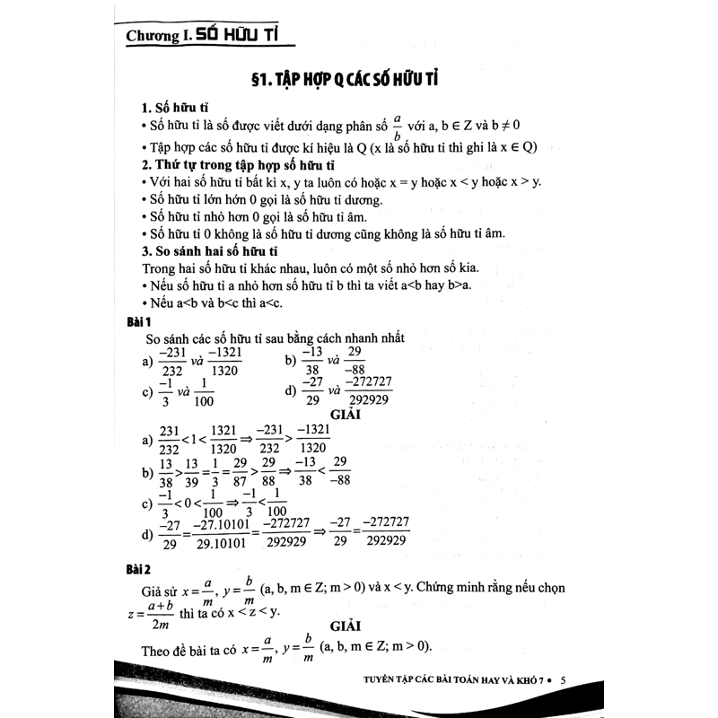 Tuyển Tập Các Bài Toán Hay Và Khó 7