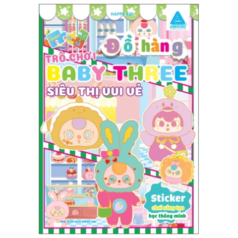 Sticker Chơi Sáng Tạo Học Thông Minh - Trò Chơi Đồ Hàng - Baby Three Siêu Thị Vui Vẻ