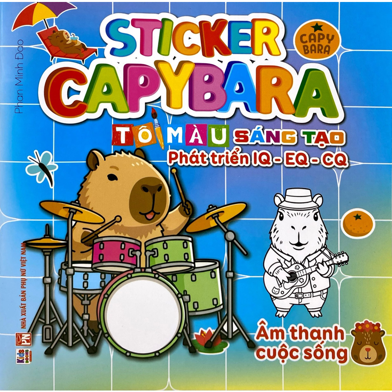 Sticker Capybara - Tô Màu Sáng Tạo Phát Triển IQ EQ CQ - Âm Thanh Cuộc Sống