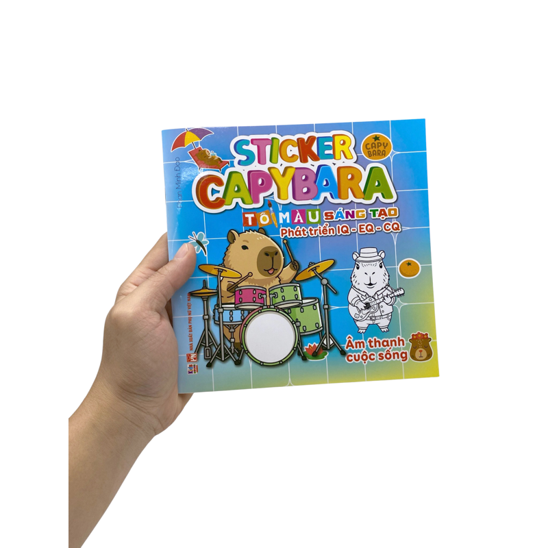 Sticker Capybara - Tô Màu Sáng Tạo Phát Triển IQ EQ CQ - Âm Thanh Cuộc Sống