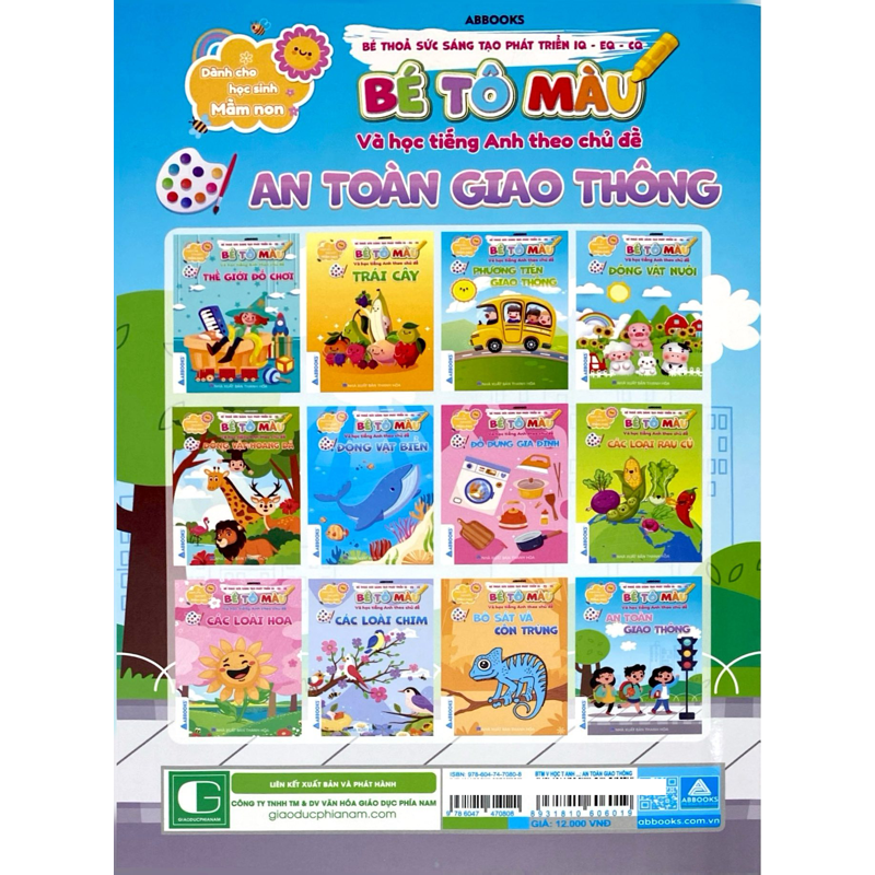 Bé Tô Màu Và Học Tiếng Anh Theo Chủ Đề- An Toàn Giao Thông